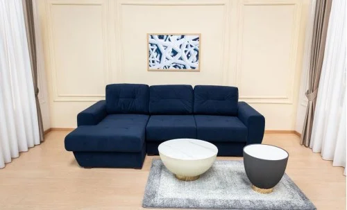 Colțar Extensibil Edison Albastru Închis - Vega 39 Stânga