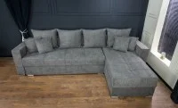 Colțar Extensibil Claudia Mare XXL Memory Gri - Aragon 80, Interschimbabil