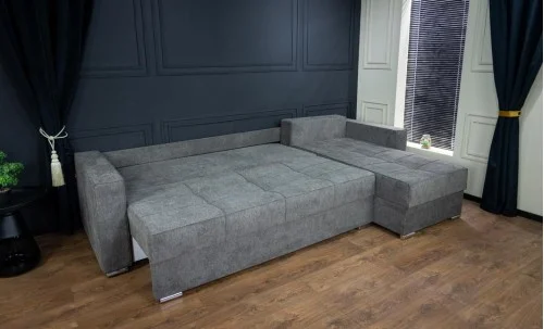 Colțar Extensibil Claudia Mare XXL Memory Gri - Aragon 80, Interschimbabil