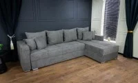 Colțar Extensibil Claudia Mare XXL Memory Gri - Aragon 80, Interschimbabil