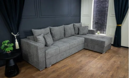 Colțar Extensibil Claudia Mare XXL Memory Gri - Aragon 80, Interschimbabil
