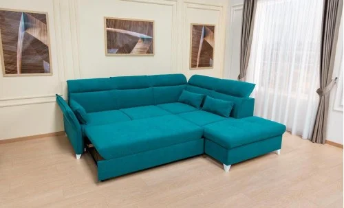 Colțar Extensibil Barry Turcoaz - Vega 25 Dreapta