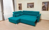 Colțar Extensibil Barry Turcoaz - Vega 25 Stânga