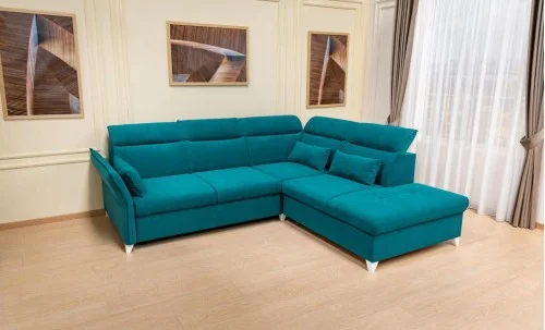 Colțar Extensibil Barry Turcoaz - Vega 25 Dreapta