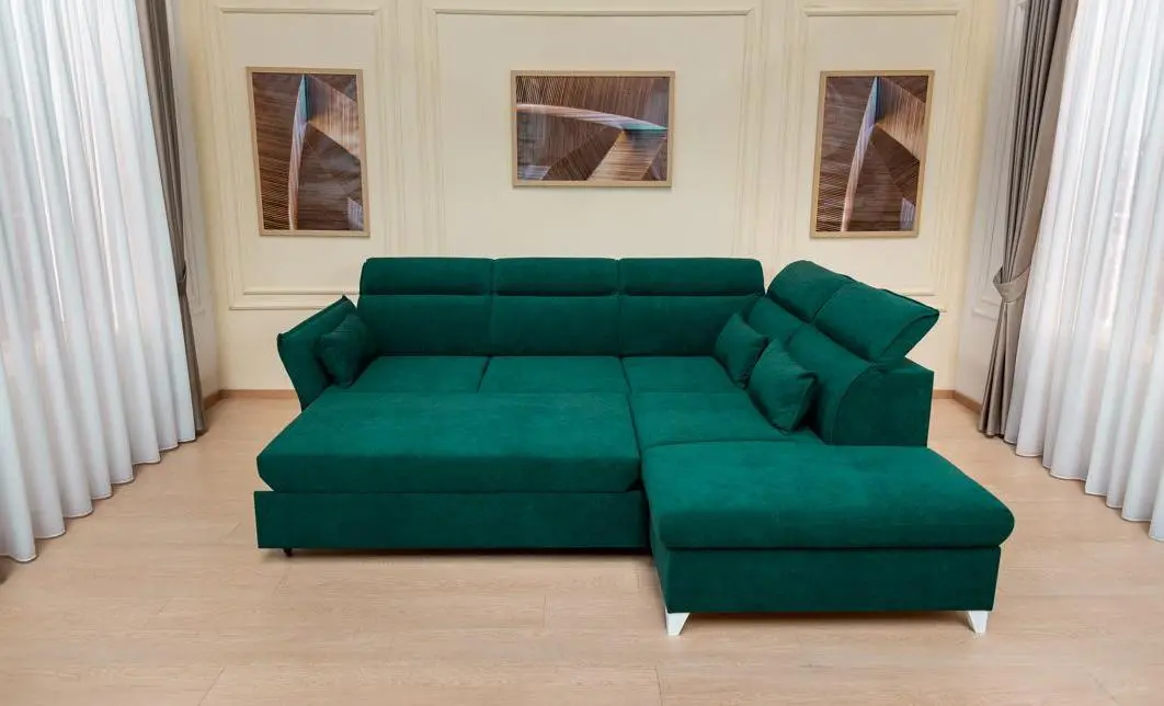 Colțar Extensibil Barry Verde - Vega 27 Dreapta
