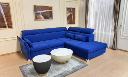 Colțar Extensibil Barry Albastru - Vega 38 Dreapta