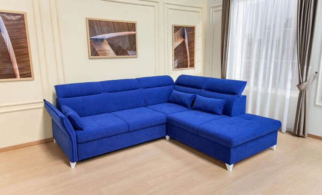 Colțar Extensibil Barry Albastru - Vega 38 Dreapta