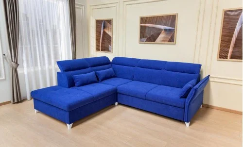 Colțar Extensibil Barry Albastru - Vega 38 Stânga