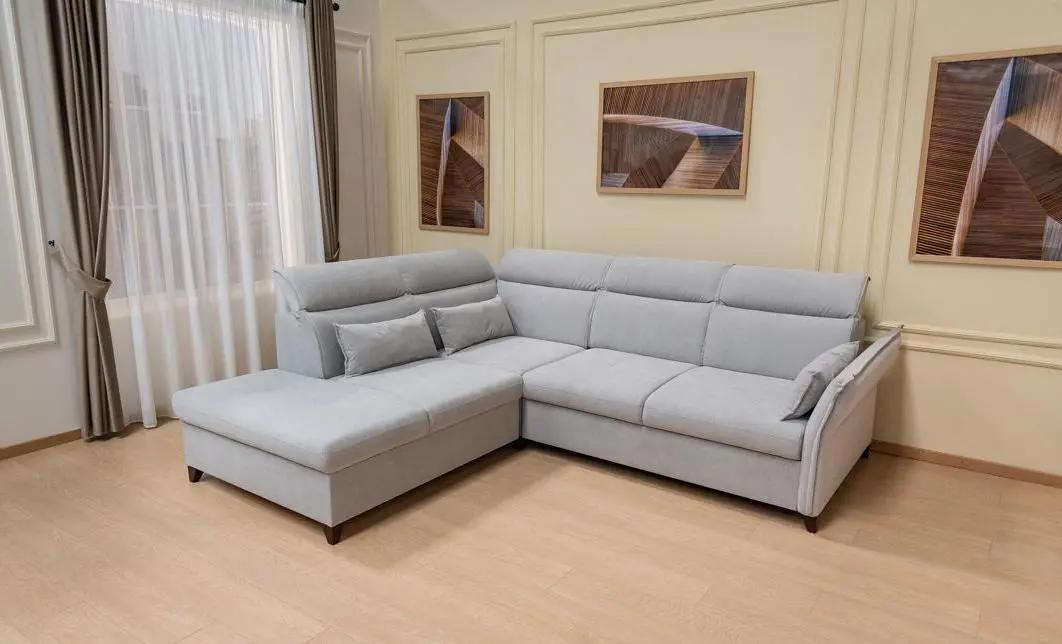 Colțar Extensibil Barry Gri Deschis - Vega 04 Stânga 10