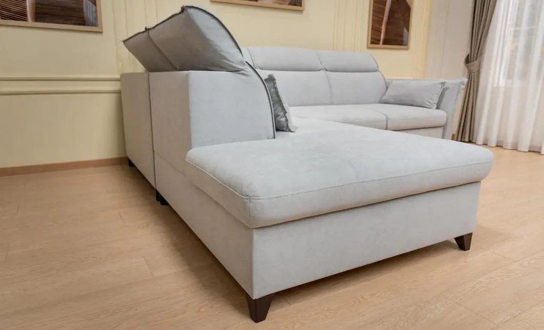 Colțar Extensibil Barry Gri Deschis - Vega 04 Stânga