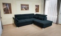 Colțar Extensibil Barry negru - Vega 70 Stânga