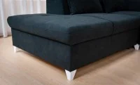 Colțar Extensibil Barry Negru - Vega 70 Dreapta