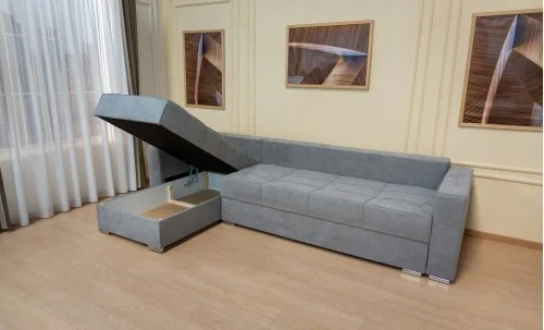 Colțar Extensibil Claudia Mare XXL Memory XXL Gri - Lemon 12, Interschimbabil