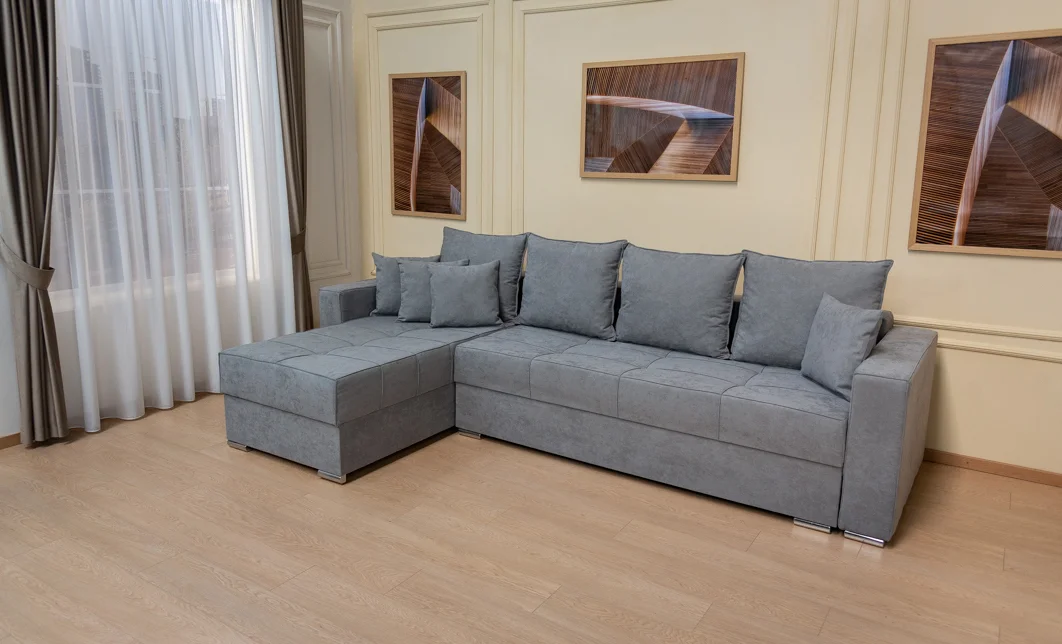 Colțar Extensibil Claudia Mare XXL Memory XXL Gri - Lemon 12, Interschimbabil 10