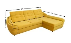 Colțar Extensibil Space Galben - Vega 13 Dreapta