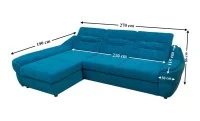 Colțar Extensibil Space Turcoaz - Vega 25 Stânga 2