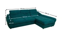 Colțar Extensibil Space Verde - Vega 27 Dreapta