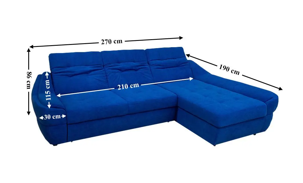 Colțar Extensibil Space Albastru - Vega 38 Dreapta 2