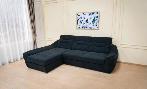 Colțar Extensibil Space Negru- Vega 70 Stânga