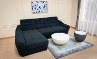 Colțar Extensibil Space Negru- Vega 70 Stânga