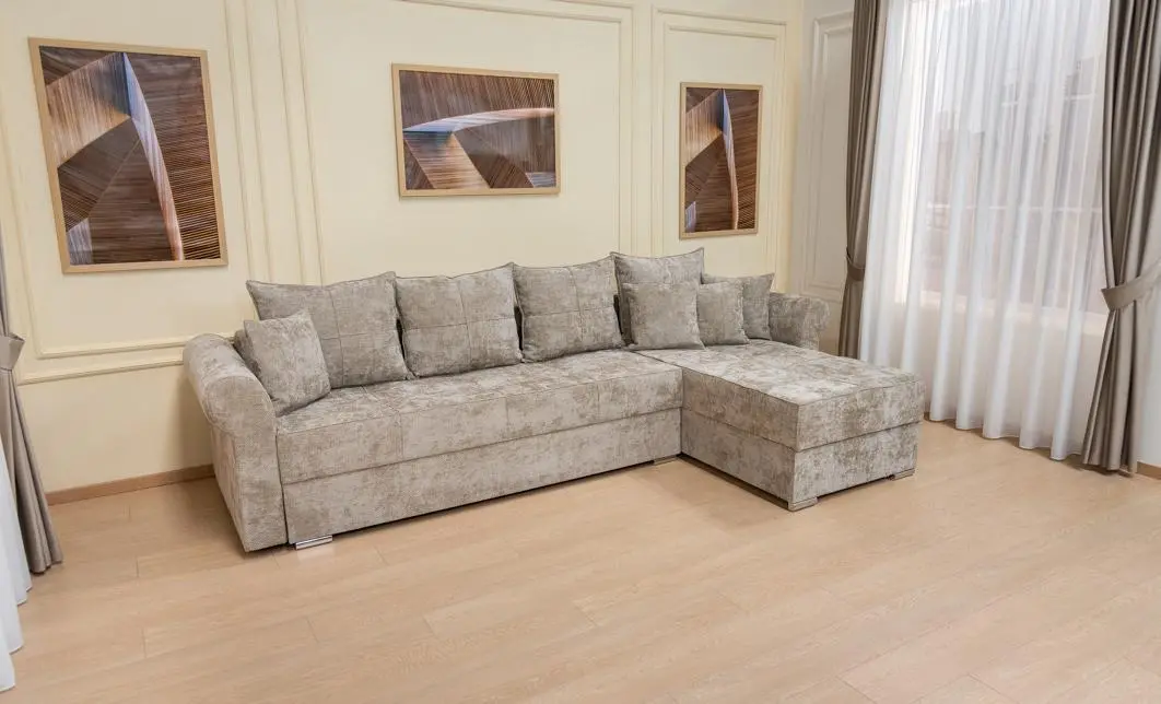 Colțar Extensibil Elsa XXL Memory Bej - Kim 3 Interschimbabil