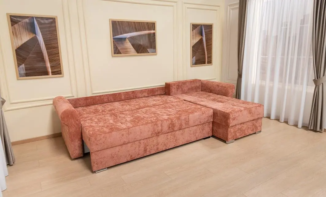 Colțar Extensibil Elsa XXL Memory Cărămiziu - Kim 6 Interschimbabil 7