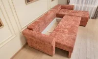 Colțar Extensibil Elsa XXL Memory Cărămiziu - Kim 6 Interschimbabil 6