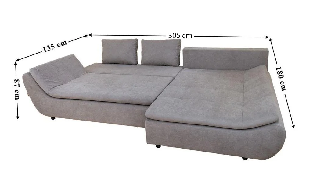 Colțar Extensibil Relax Gri - Vega 06 Dreapta 2