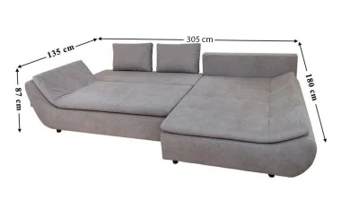 Colțar Extensibil Relax Gri - Vega 06 Dreapta