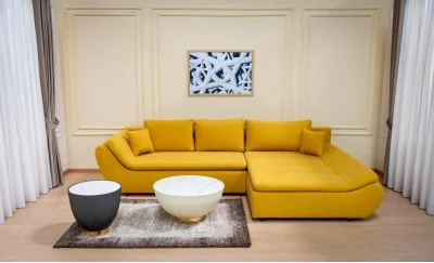 Colțar Extensibil Relax Galben - Vega 13 Dreapta