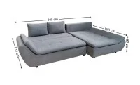 Colțar Extensibil Relax Gri Deschis- Vega 33 Dreapta 2
