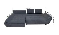 Colțar Extensibil Relax Gri Închis - Vega 35 Stânga 3