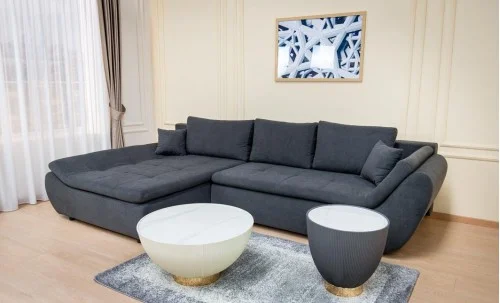 Colțar Extensibil Relax Gri Închis - Vega 35 Stânga