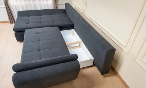 Colțar Extensibil Relax Gri Închis - Vega 35 Stânga