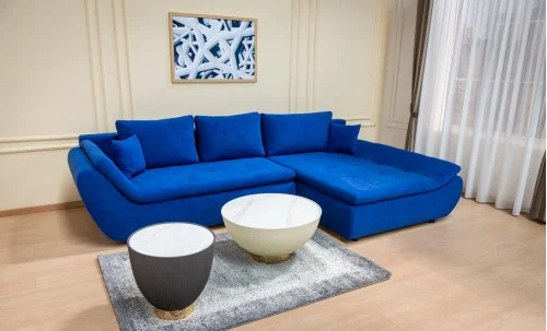 Colțar Extensibil Relax Albastru - Vega 38 Dreapta