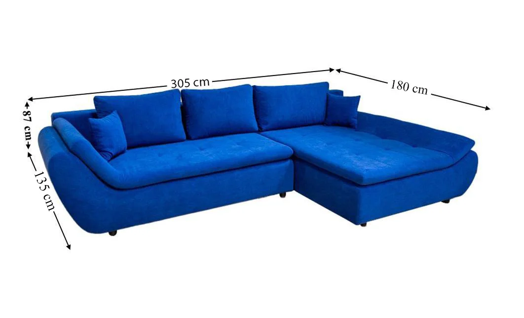 Colțar Extensibil Relax Albastru - Vega 38 Dreapta 2