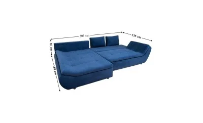 Colțar Extensibil Relax Albastru Închis - Vega 39 Stânga