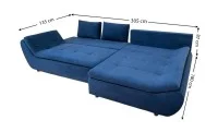 Colțar Extensibil Relax Albastru Închis - Vega 39 Dreapta 2