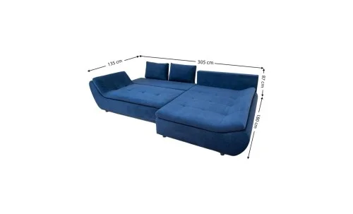 Colțar Extensibil Relax Albastru Închis - Vega 39 Dreapta