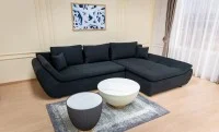 Colțar Extensibil Relax Negru - Vega 70 Dreapta