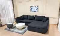 Colțar Extensibil Relax Negru - Vega 70 Dreapta