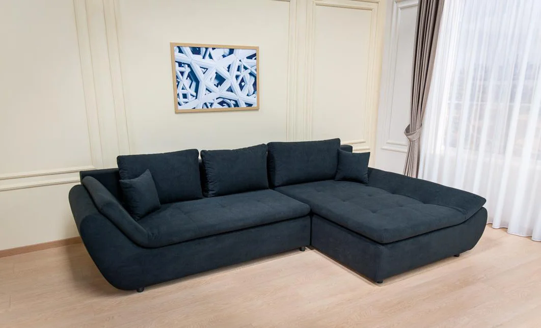 Colțar Extensibil Relax Negru - Vega 70 Dreapta
