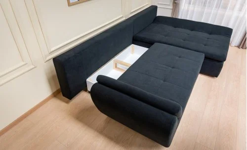 Colțar Extensibil Relax Negru - Vega 70 Dreapta