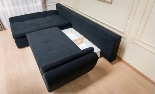 Colțar Extensibil Relax Negru - Vega 70 Stânga
