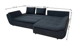 Colțar Extensibil Relax Negru - Vega 70 Dreapta