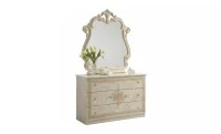 Dormitor Clasic Amalfi Beige cu Saltea, Somieră și Dulap 4 Uși Incluse 5