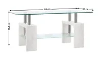 Masuta Cafea CT345 Alb
