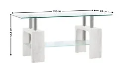 Masuta Cafea CT345 Alb