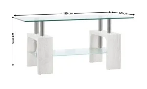 Masuta Cafea CT345 Alb