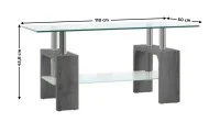 Masuta Cafea CT345 Gri 2